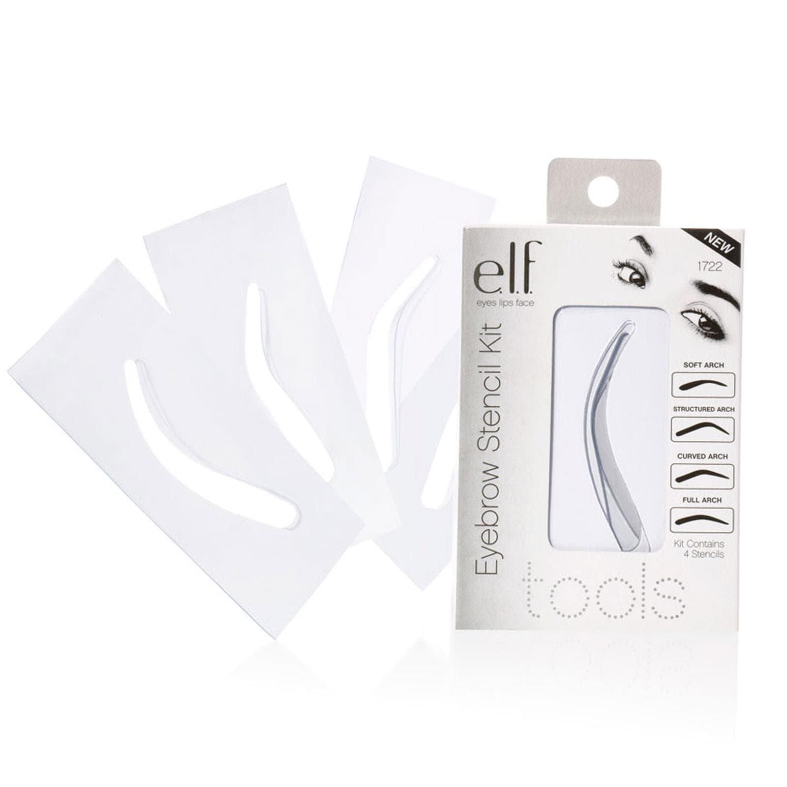 e.l.f. Cosmetics Eyebrow Stencil Kit for Perfectly Shaped Brows, Contains 4 Reusable Stencils