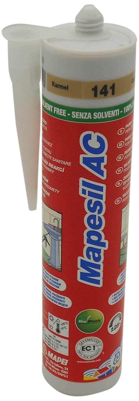 – Mapesil AC Mould Resistant Silicone Sealant Caramel 141