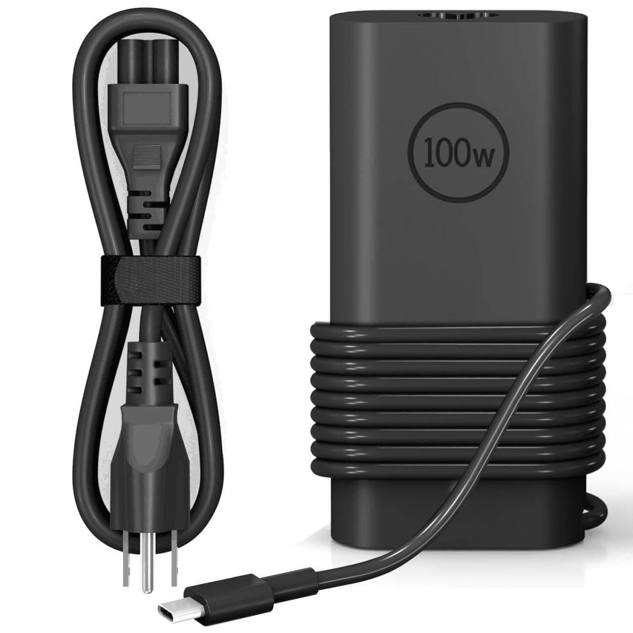 100W USB C Laptop Charger for Dell Computer Charger Type C Gan Ultra Slim Adapter for Dell Precision 5680 Latitude XPS 14 Inspiron 14 16 5000 7000 0202 Power Cord