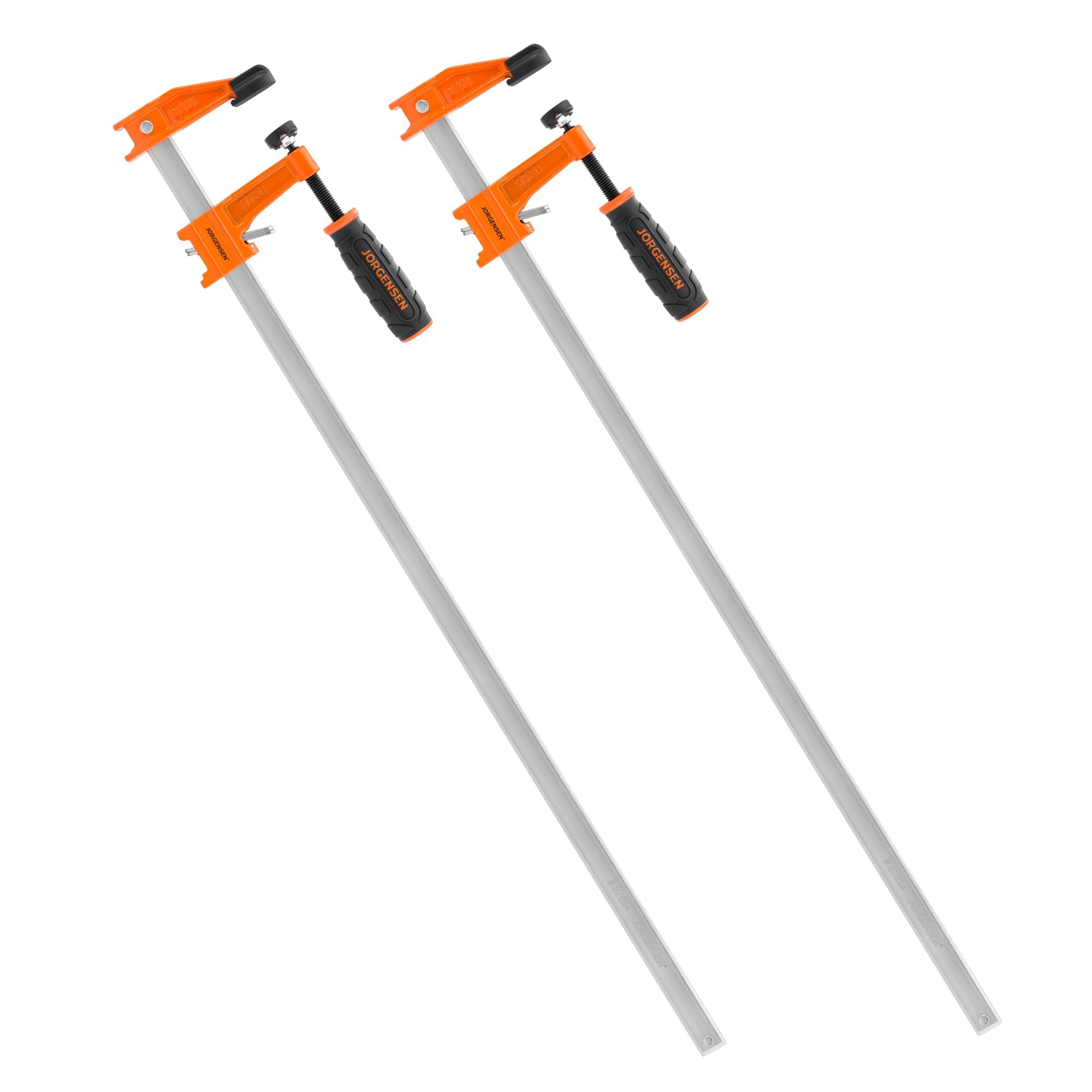 2-pack Medium Duty Steel Bar Clamp Set with 600 lbs Load limit, 24-inch