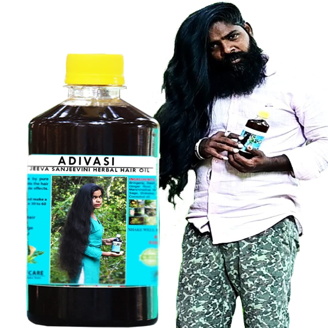 Adi Sri Maruthi Jhadiwalo Adivasi Jeevasanjeevini Herbal Hair Oil 250Ml