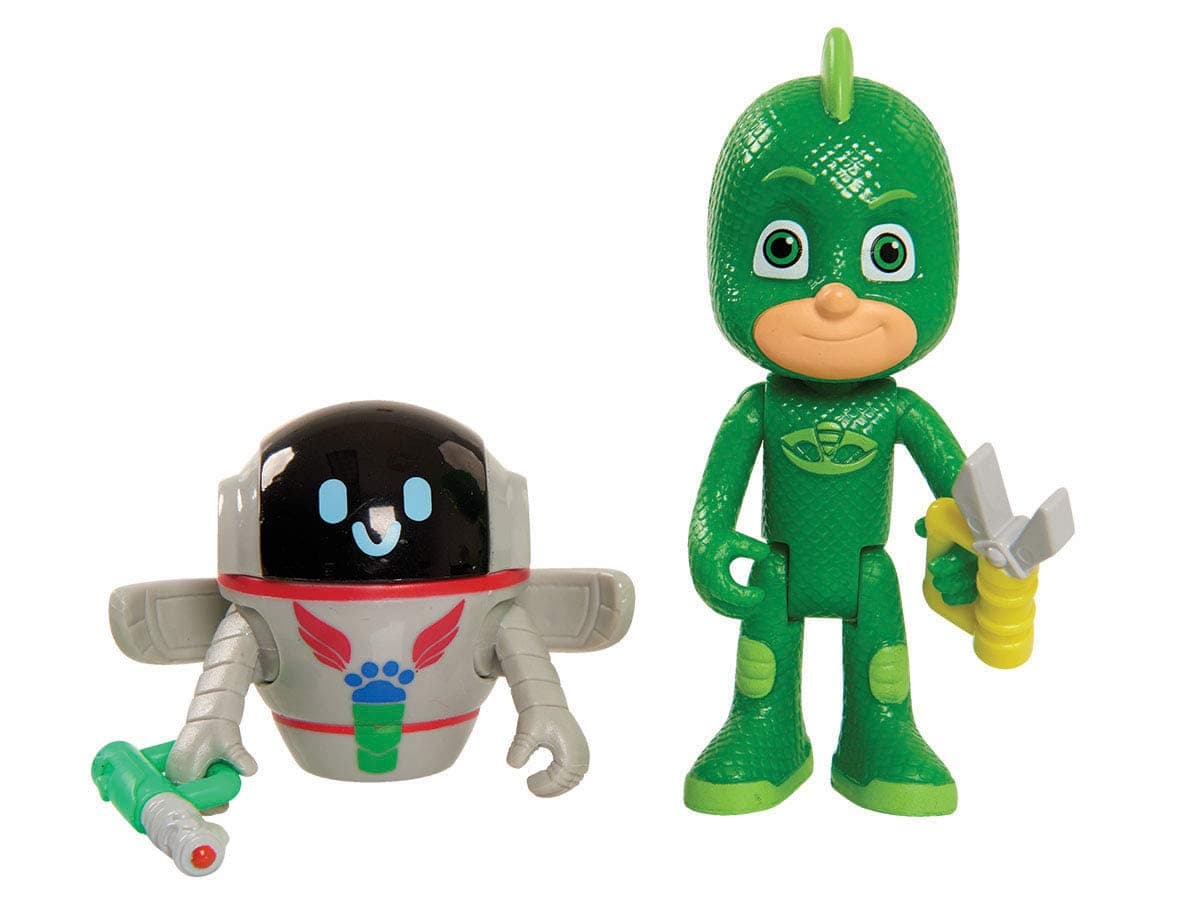 PJ Masks 2 Pack Figure Set - Gekko and PJ Robot