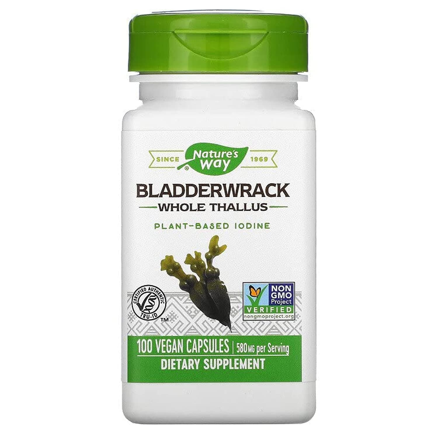 Bladderwrack Whole 580mg 100 Vegetarian Capsules 53438
