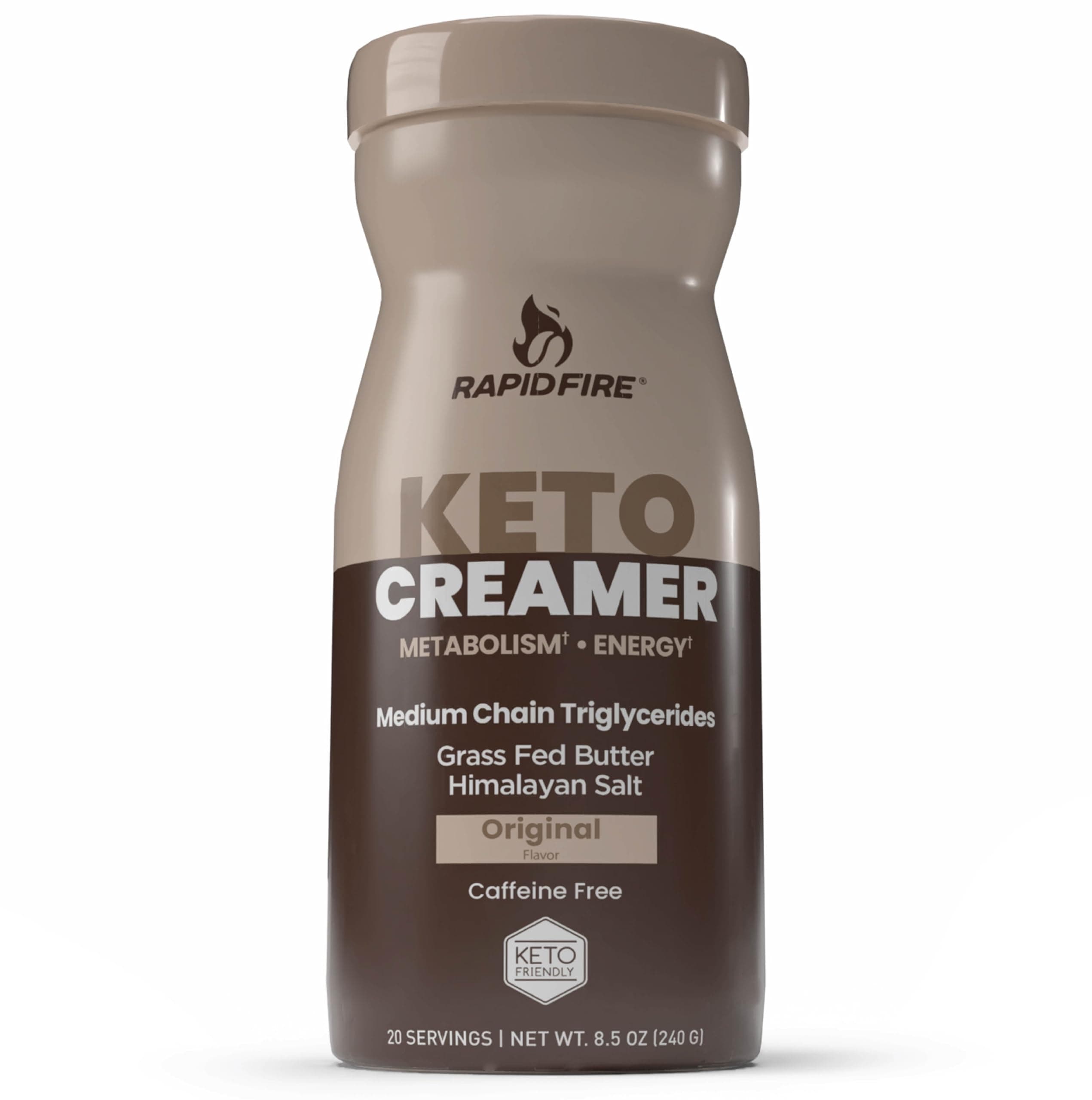 Ketogenic Creamer Original Flavor - 240 Grams (20 Servings) Healthy Mixer For Coffee Or Tea, Supports Energy & Metabolism, Keto & Paleo Friendly