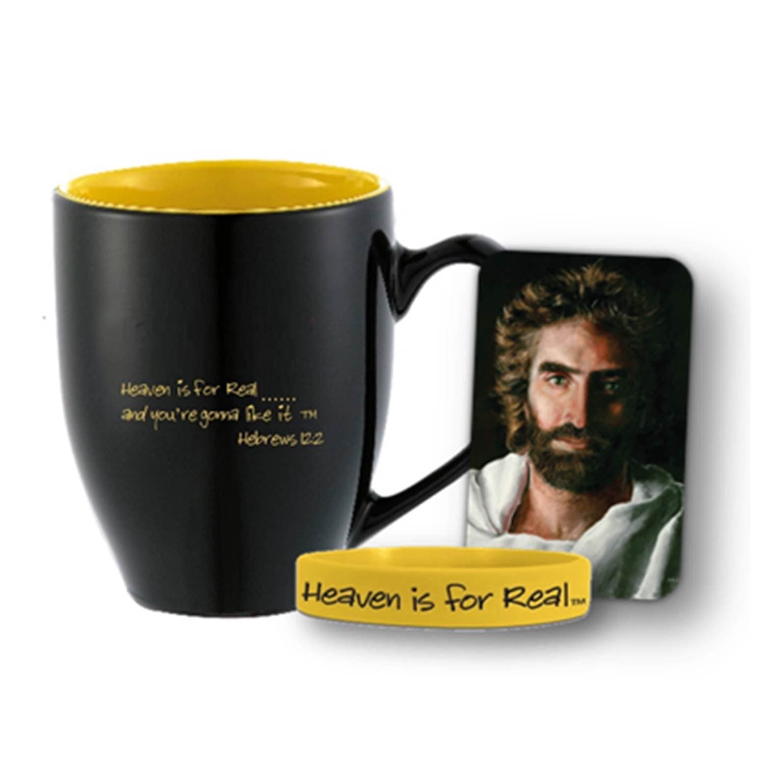 1 X Heaven Is For Real Mug, Band with Prince of Peace Card - Gift Set
