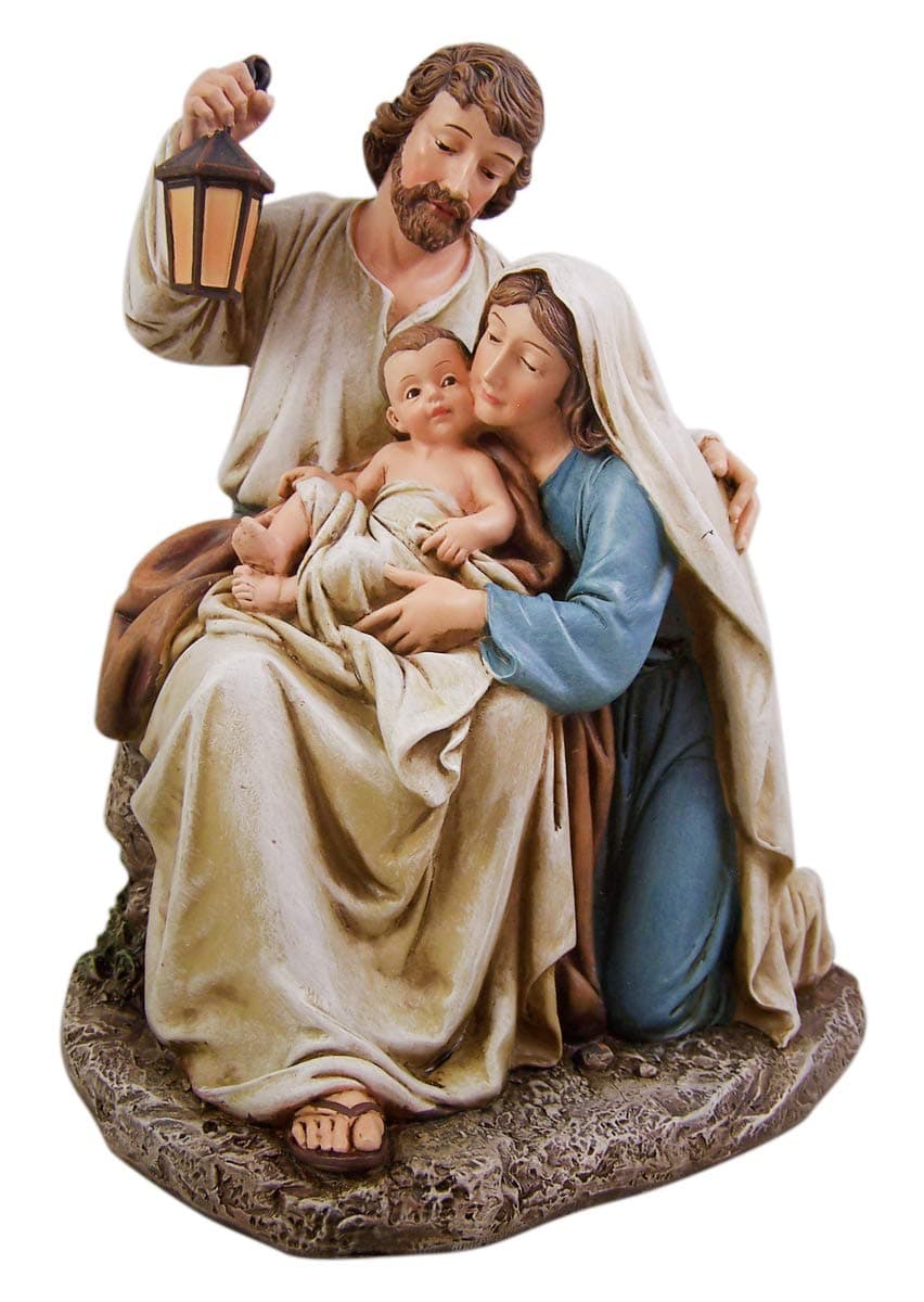CB Catholic -Advent and Christmas Resin Figurine, 9.25-Inch, Blessed Holy Family