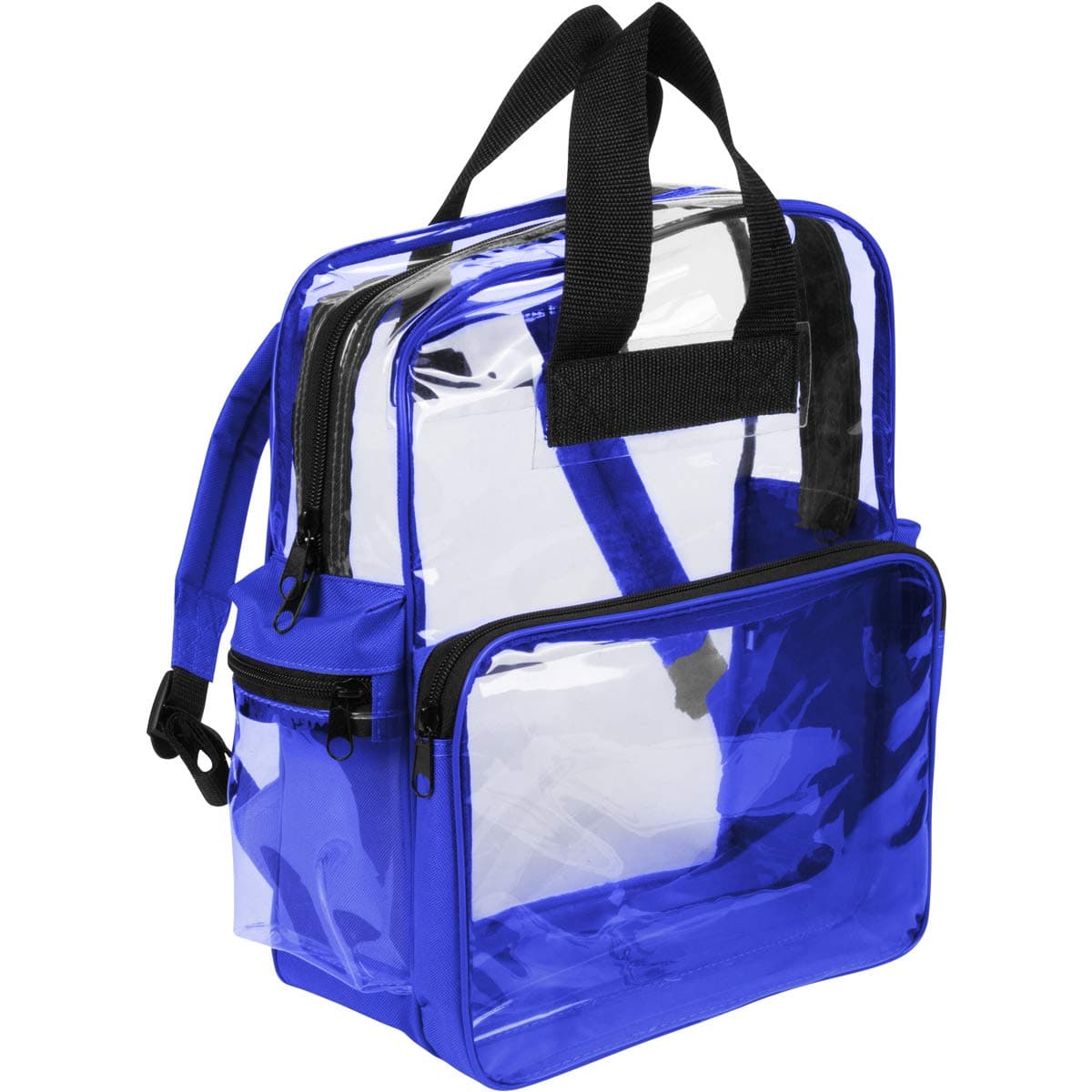 Clear Backpack - See Through Daypack Clear Backpacks in Blue