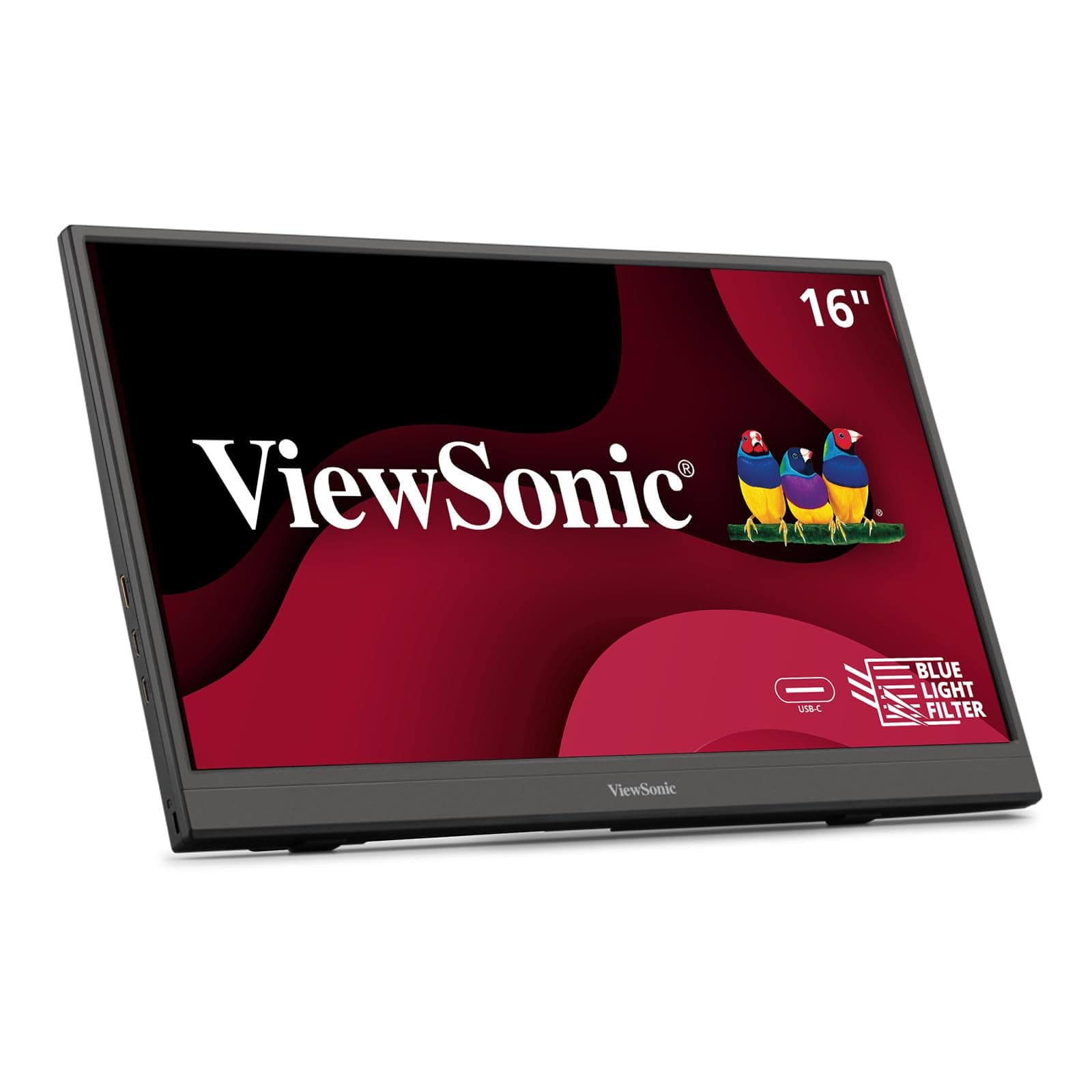 ViewSonic VA1653-15.6" Portable 1080p IPS Monitor with USB C and mini-HDMI