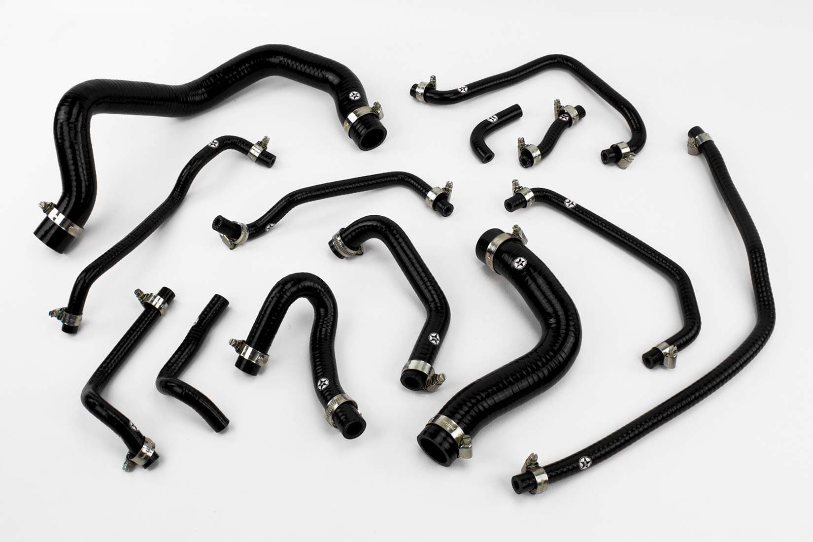 Stoney Racing Silicone Coolant and Breather Hose Kit with Clamps MX5NB-0014BK-CK (Black)