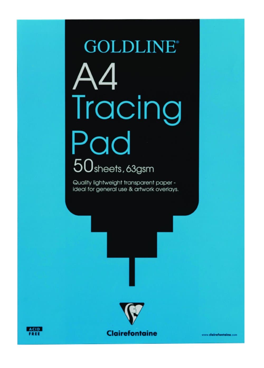 Ref GPT2A4Z - Goldline Popular Tracing Pad (Contains 50 Sheets) - A4 (210 x 297mm) in Size, 63gsm Paper, FSC-Certified - Suitable for Tracing Items