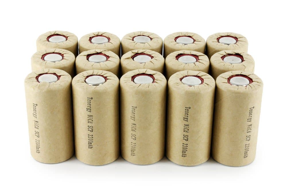 15 Pcs Of Nicd Subc 2200Mah Paper Wrapped Rechargeable Battery (Flat Top)