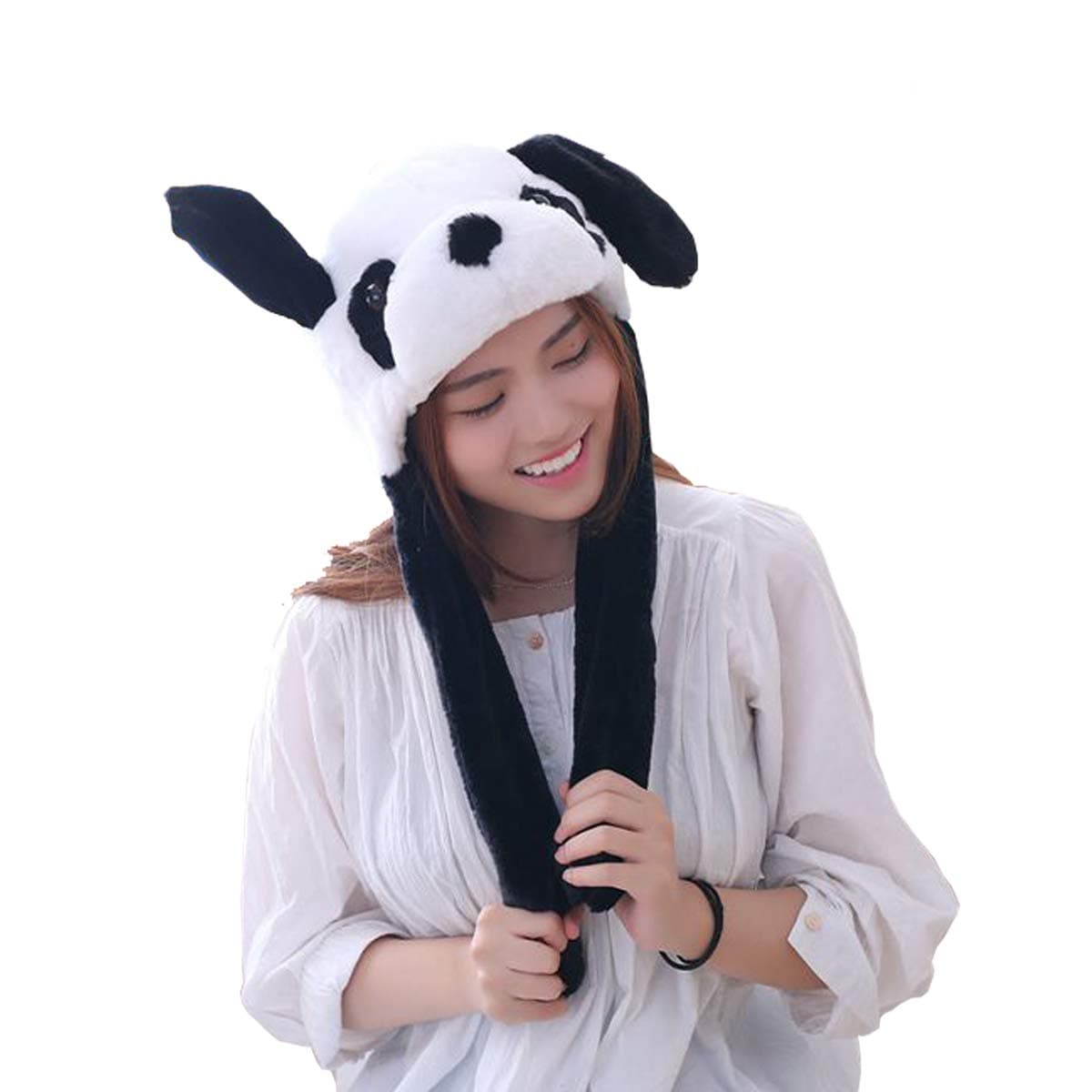 yqtyqs Panda Hat Cap Ears Movable Gift Halloween Party