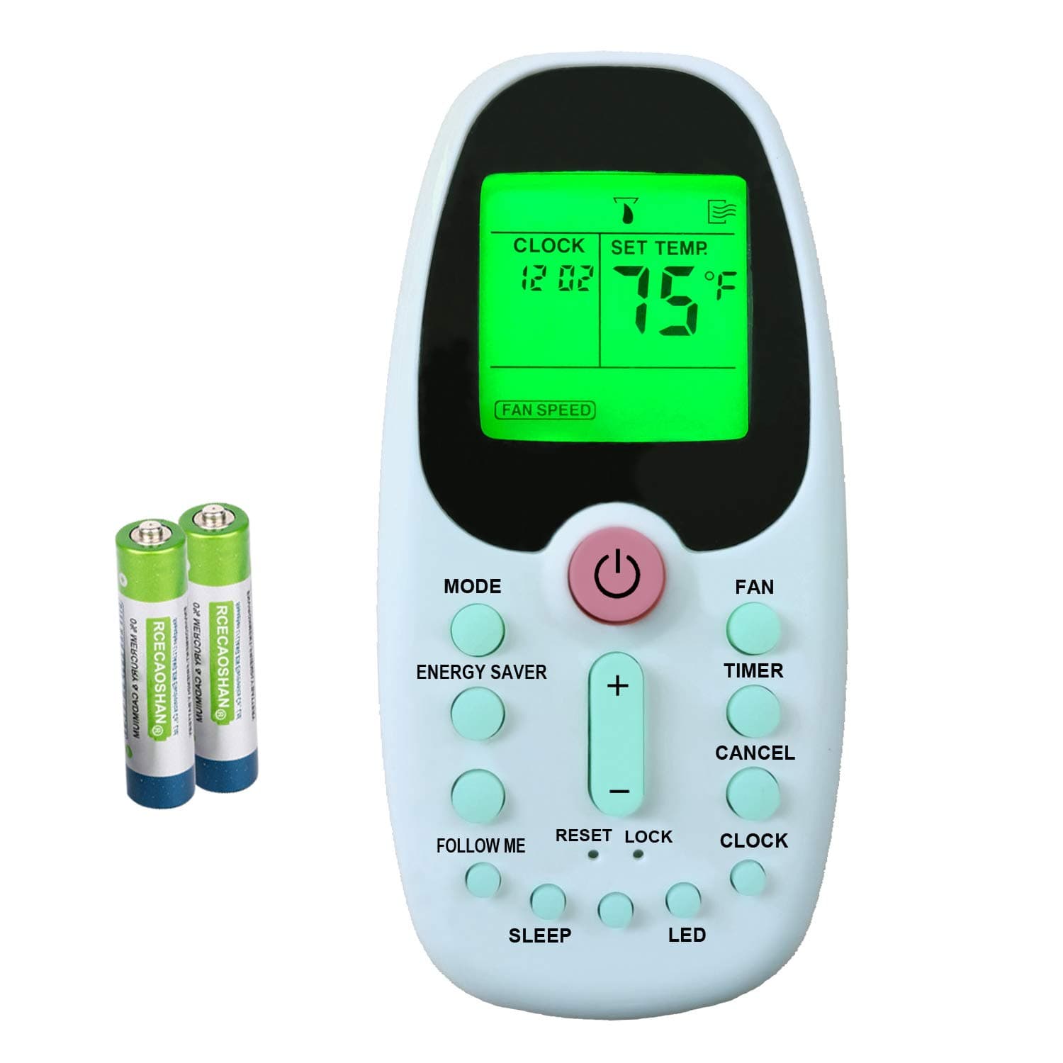 Replacement for Arctic King Air Conditioner Remote Control R09B/BGE R09B/BGCE, with Green Backlight Light