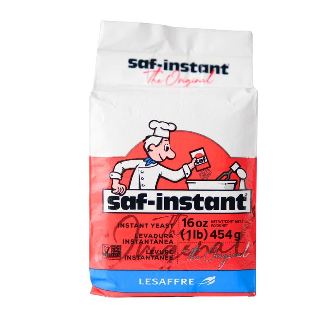 SAF Instant Yeast Red for Baking Cake, Bread and Dough, 1 Pound (1 Pack)