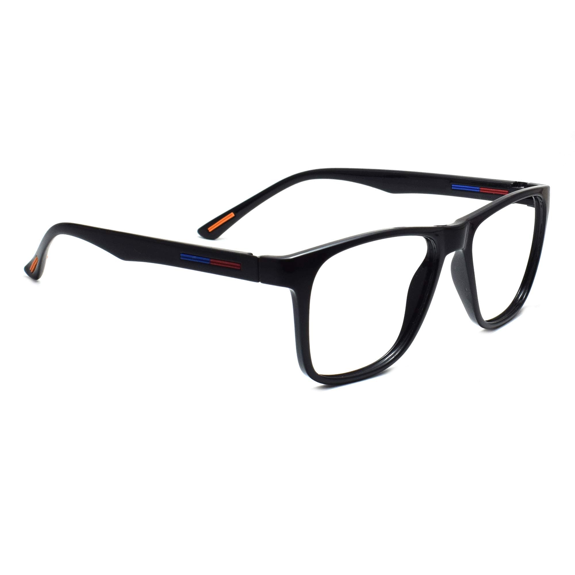 Peter JonesBlack Large Square Unisex TR Optical Frame (DE108B)
