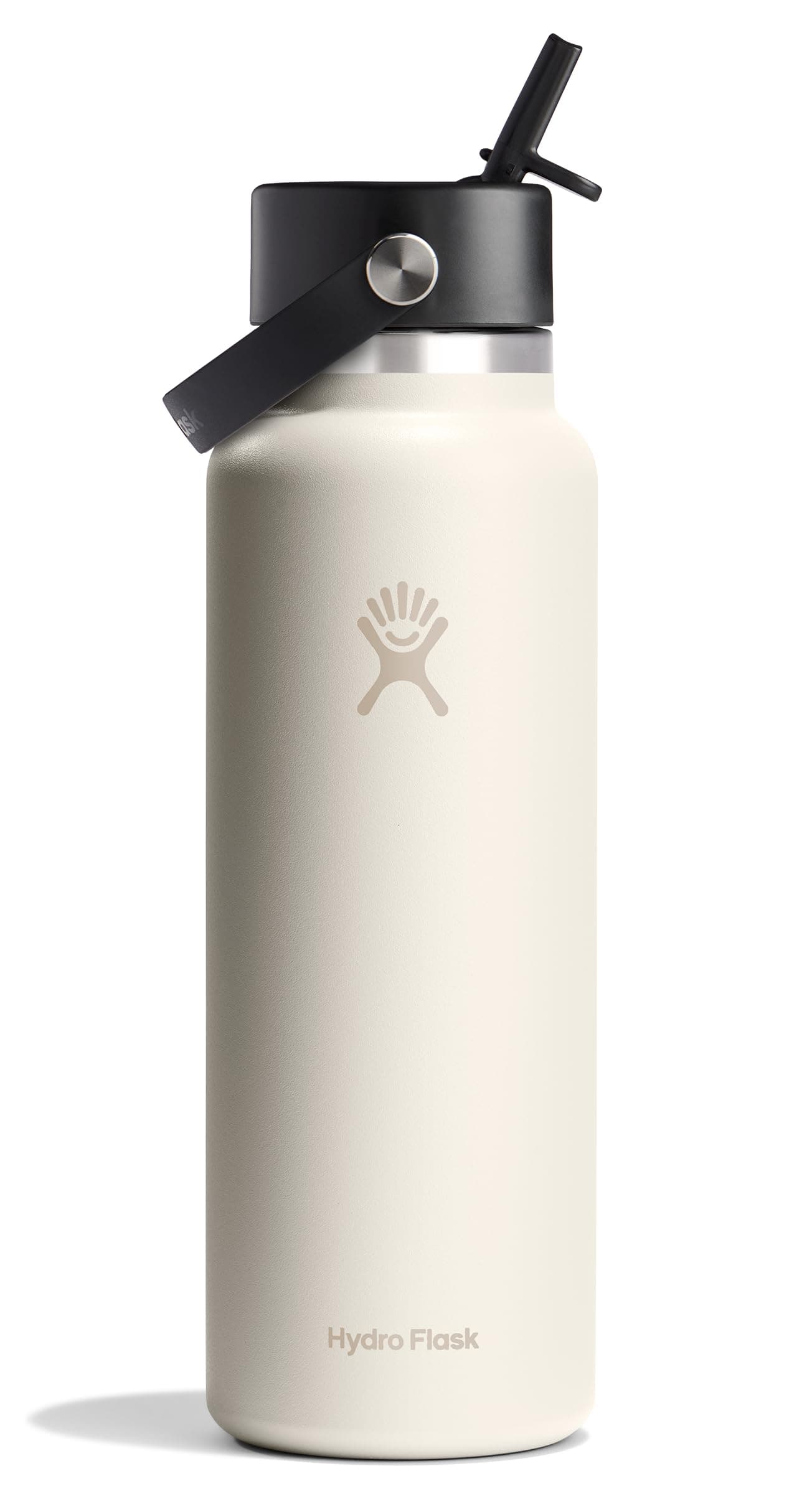 Hydro Flask 40 Oz Wide Mouth Flex Straw Cap Ivory
