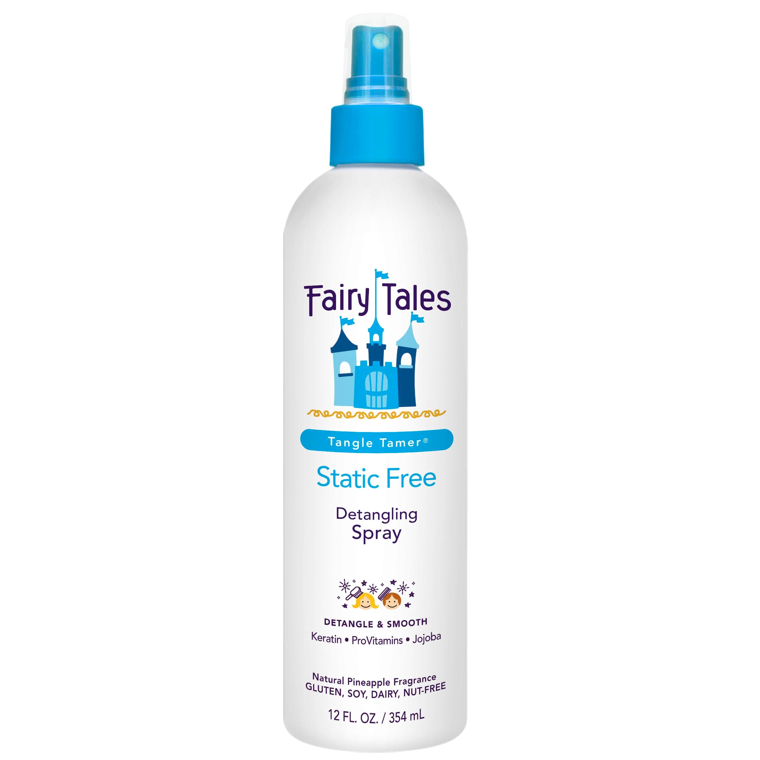 Fairy Tales Tangle Tamer Detangling Spray for Kids - Ultra Moisturizing and Anti Frizz Protection - Paraben Free, Sulfate Free - 12 Oz