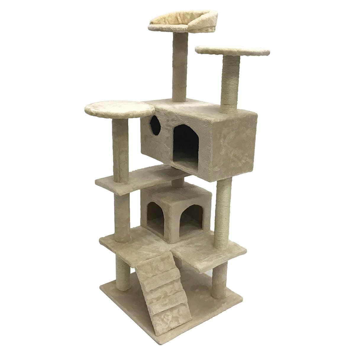 My1stPet Cat Tree Scratching Post 51" Beige