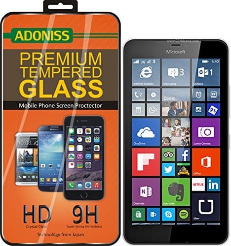 Adoniss Tempered Glass Screen Protector for Microsoft Lumia 640 XL