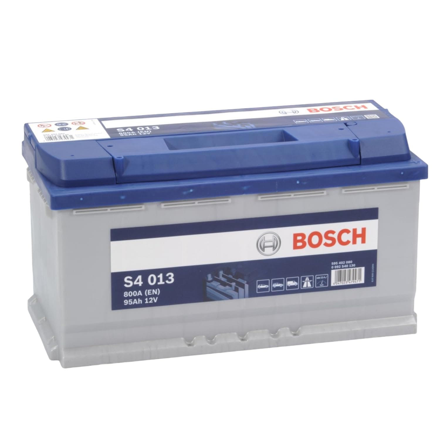 Bosch S4013 - car battery - 95A/h - 800A - lead-acid technology - for vehicles without Start/Stop system