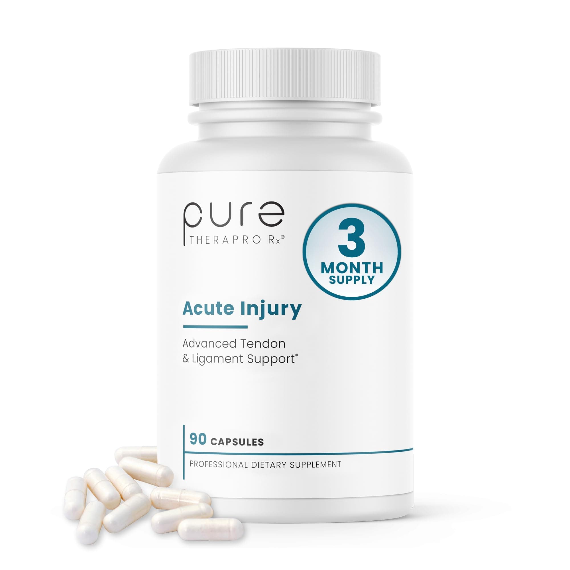 Acute Injury | Tendon & Ligament Support | Convenient Once a Day Clinical Dose | Supports Tendon Health, Movement & Physical Function | Pharm-Grade (90 Capsules)