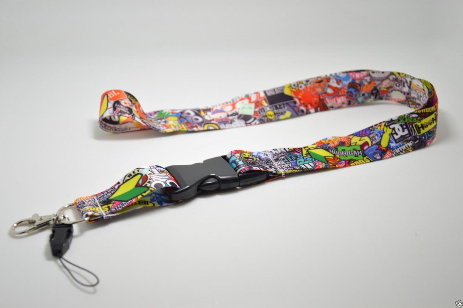 STICKER BOMB Graffiti JDM Lanyard For Key/Phone Fresh As Fck Domo Shocker