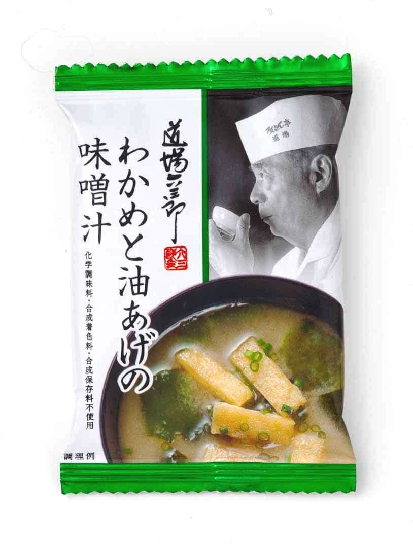 Miso soup 8g ~ 10 pieces of Rokusaburo Michiba seaweed and deep-fried tofu