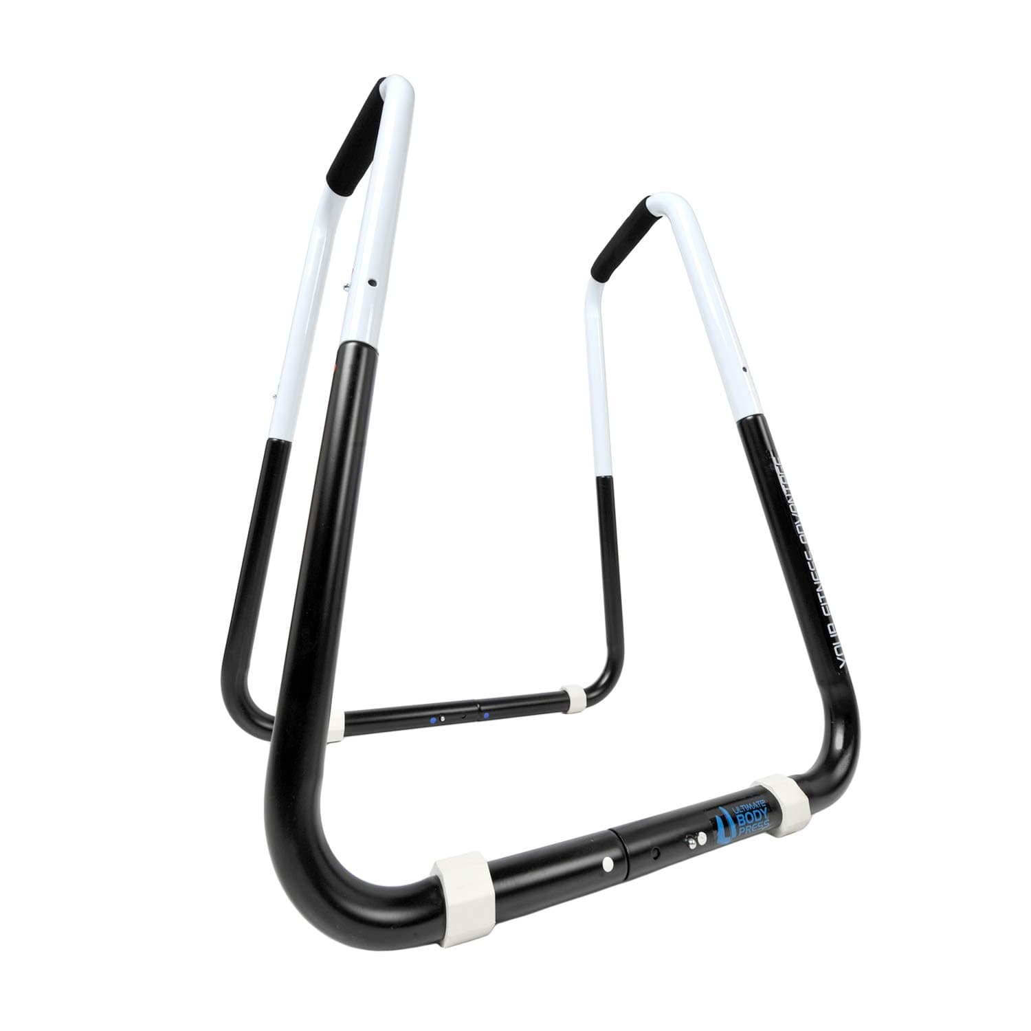 Dip Bar Fitness Station - Adjustable Width Folding Dip Stand with Angled Grips, Stable Leveling and Easy Storage