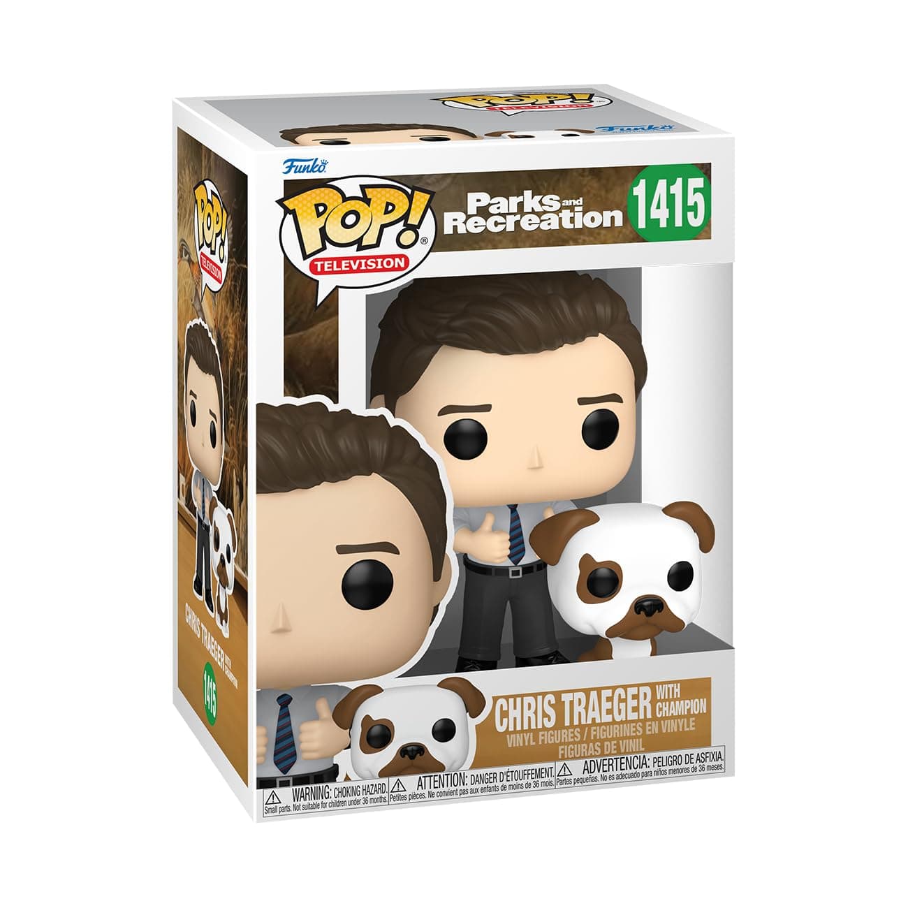 Funko POP! & Buddy: Parks & Recreation - Chris & Champion - Parks and Recreation - Collectable Vinyl Figure - Gift Idea - Official Merchandise - Toys for Kids & Adults - TV Fans