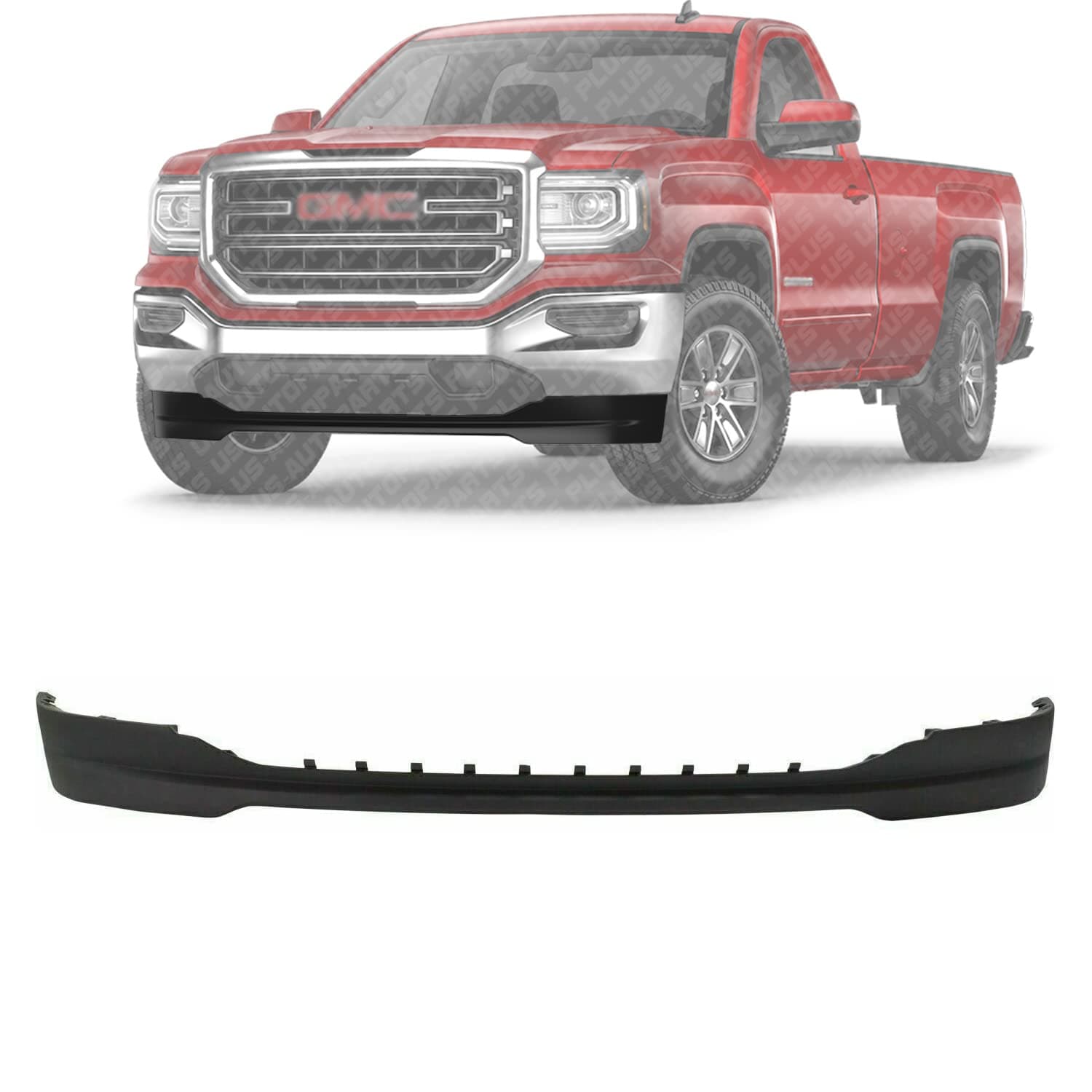 New Front Lower Valance Air Deflector Textured Direct Replacement for GMC Sierra 1500 2016-2018 23381985 GM1092251