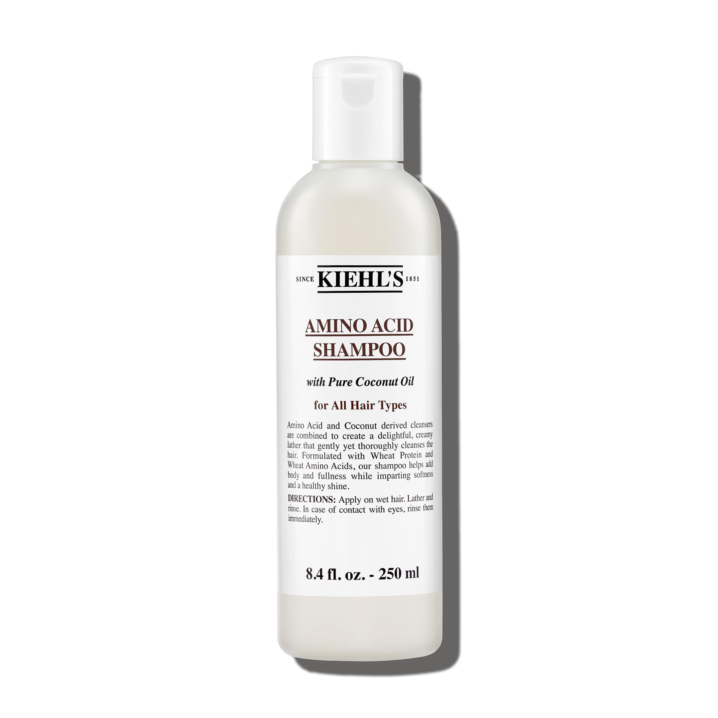 Kiehl's Amino Acid Shampoo, with Amino Acids and Coconut Oil to Clarify and Cleanse, Helps Strengthen Hair, Prevent Breakage, Without Compromising Hydration, Suitable for All Hair Types, Paraben-Free