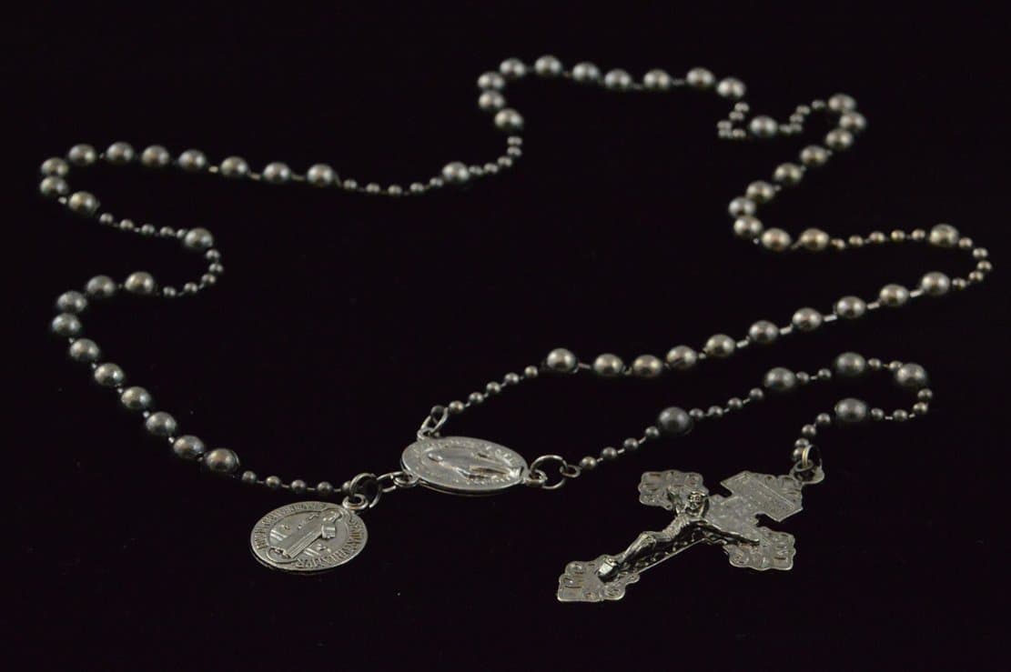 Church Militant Combat Rosary - Gun Metal Finish