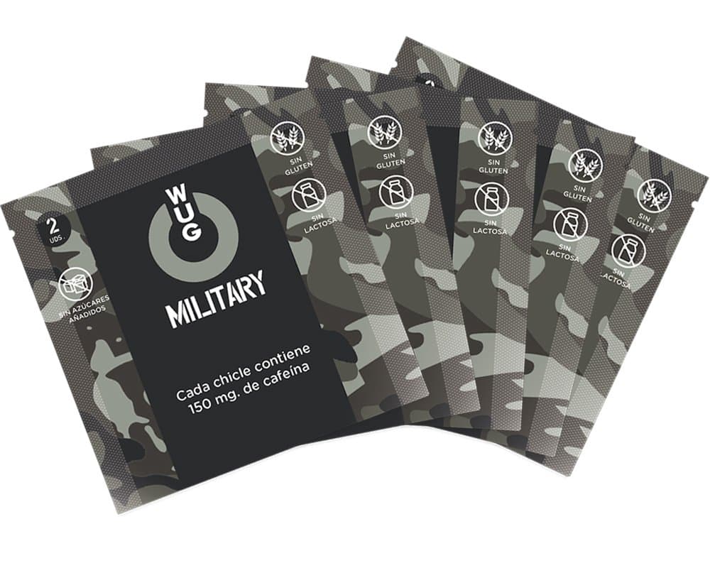 WUG Military Force Gum 2 units with 150 mg of caffeine