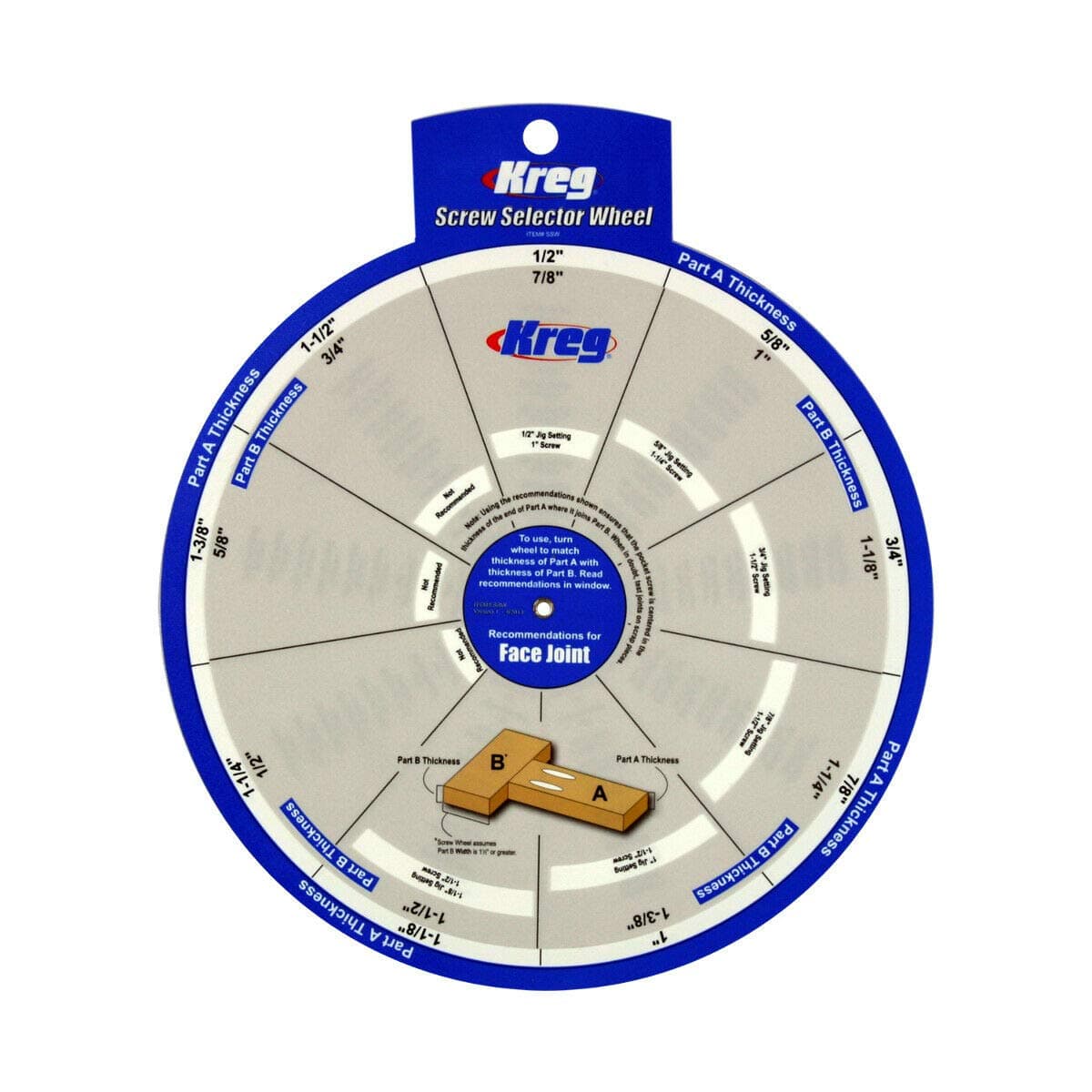 Kreg Screw Selector Wheel 1 pk