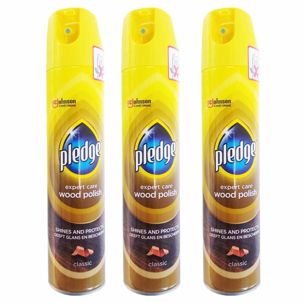 3 x 250ml Wood Cleaner Polish Furniture Desk Wardrobe Table Chair Cabinet Shiny Spray