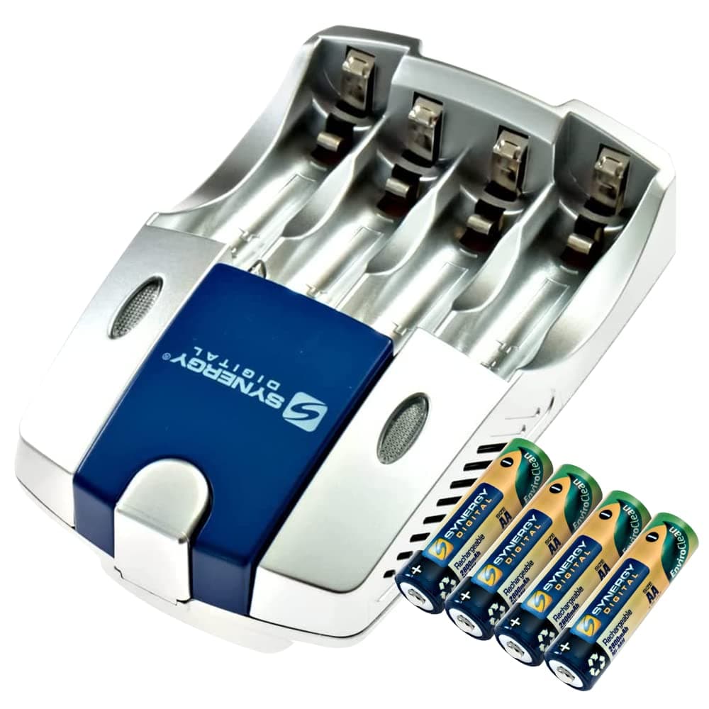 Synergy Digital Nikon COOLPIX B500 Camera 4 AA NiMH 2800mAh Rechargeable Batteries, with Charger