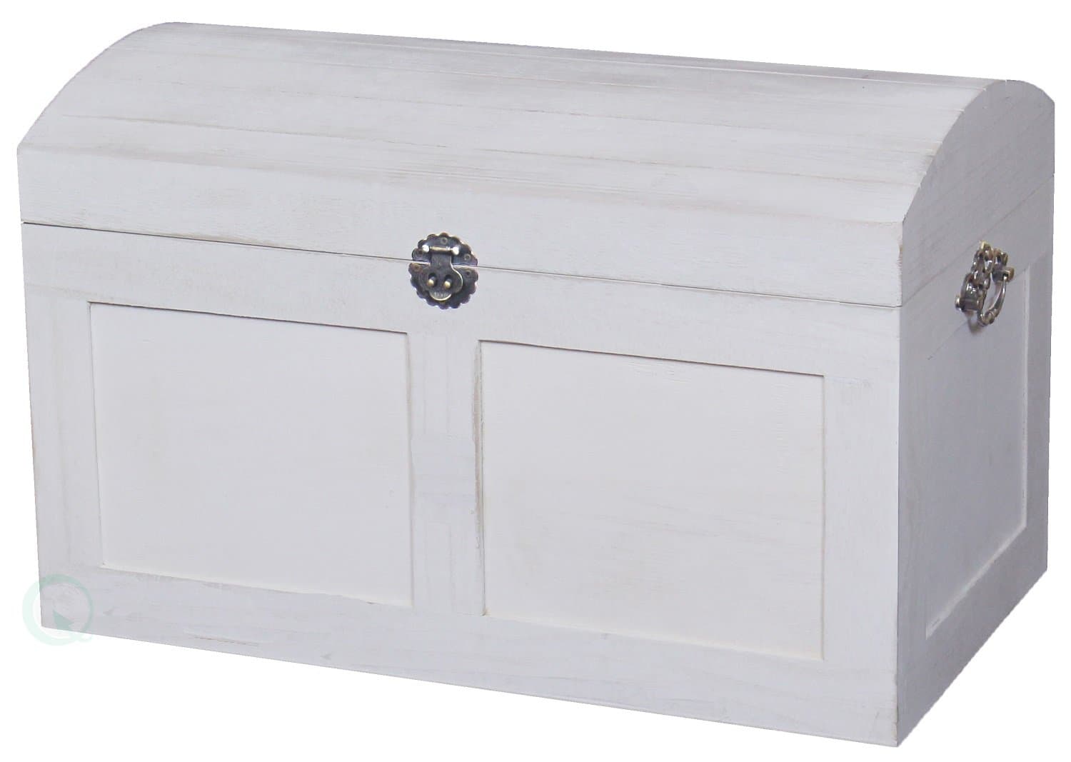 Vintiquewise(TM) White Barn Trunk