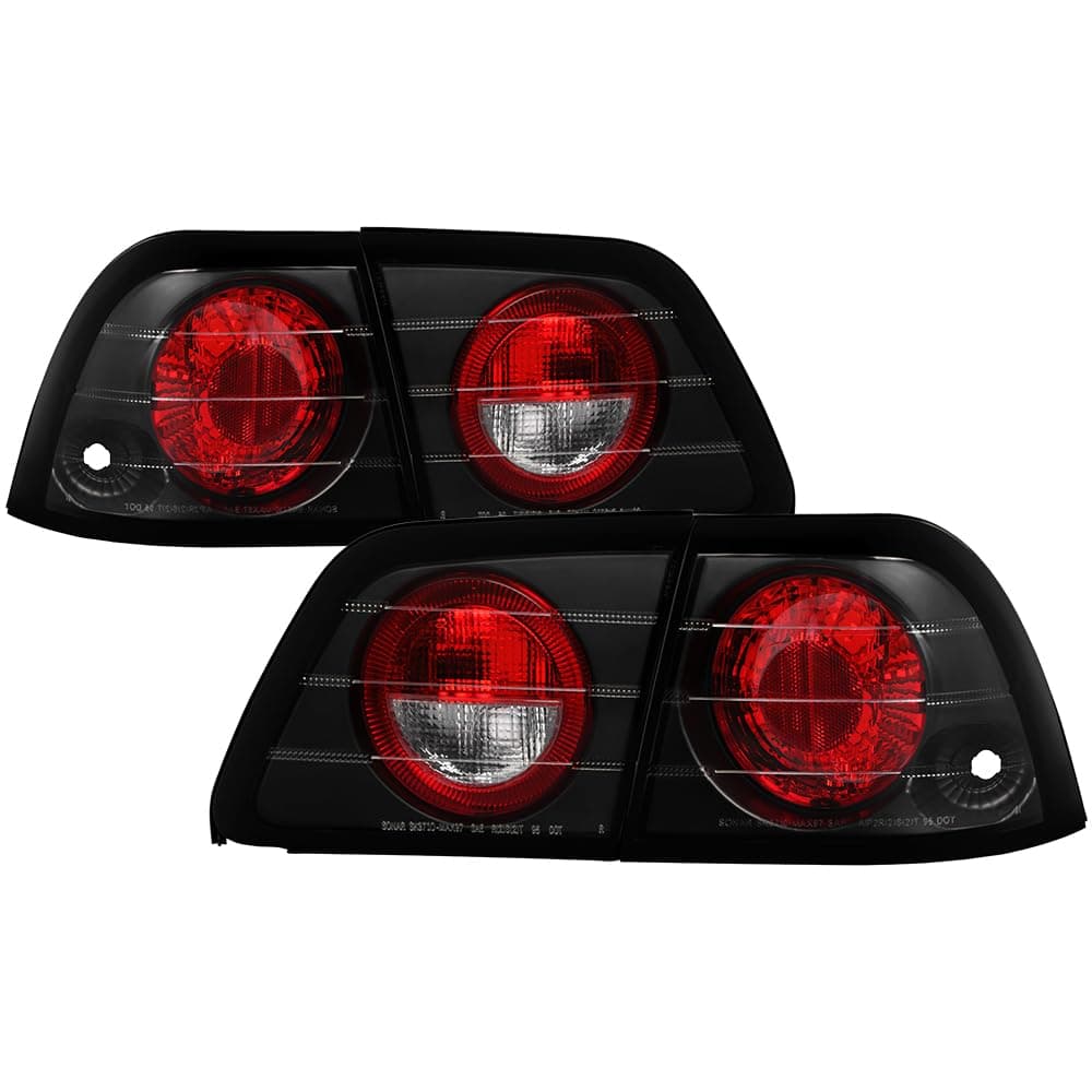 Euro Style Tail Light for Nissan Maxima 97-99 - Black Clear