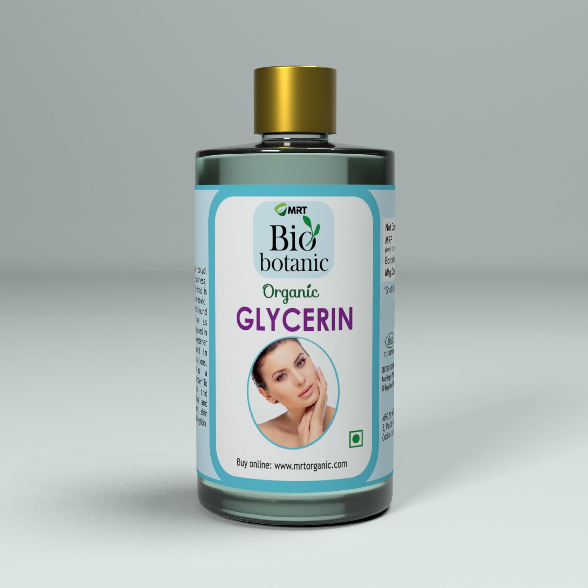 Bio Botanic - Organic Vegetable Glycerine 1 kg For Face And Skin care, Edible Food Grade, Pure And Organic