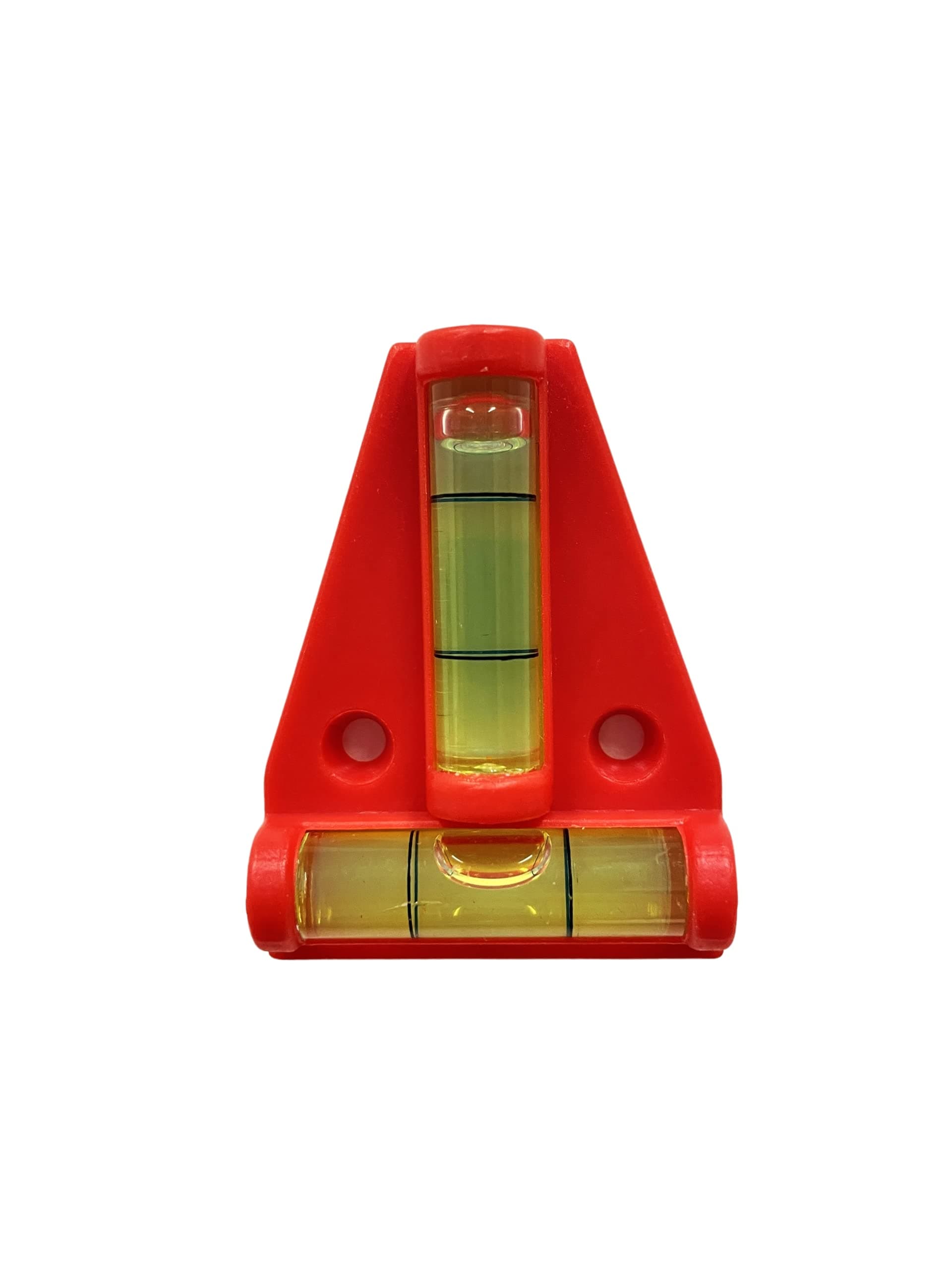 Mini Red Spirit Level 2 Way Mini Caravan Levelling Aid Indicator Small T Shaped Bubble Levelling Tool for On-The-go Measuring