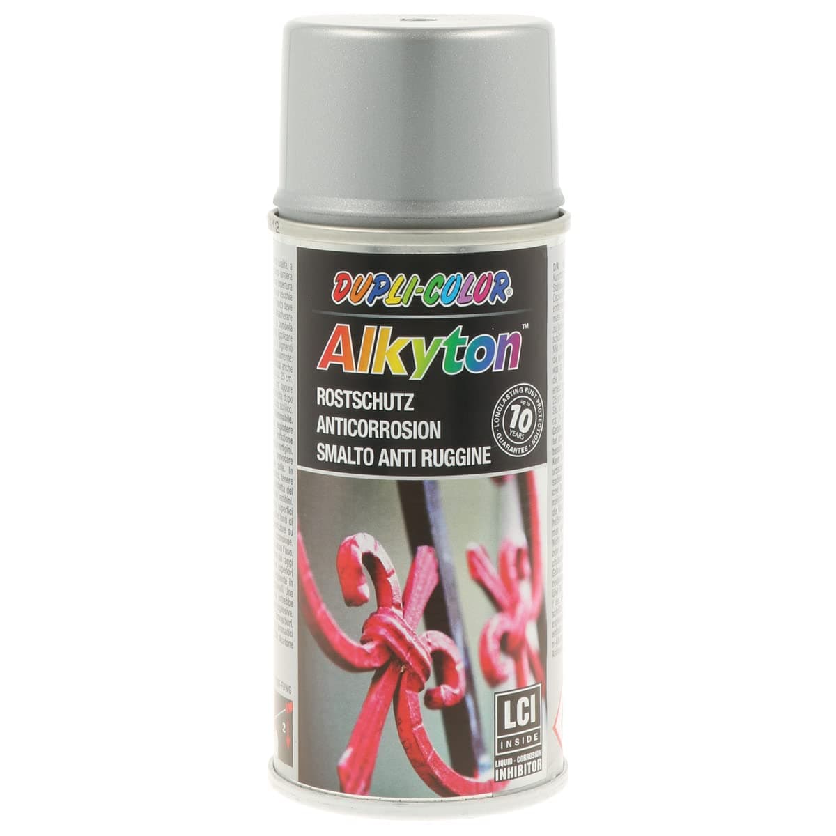 Dupli-Color 269806 Ral 9006 DC-Alkyton Paint Spray, 150 ml, Silk Matte