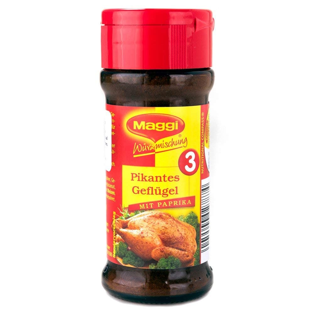 From Germany Maggi Würzmischung 3 für pikantes Geflügel Seasoning 68g Glass Jar