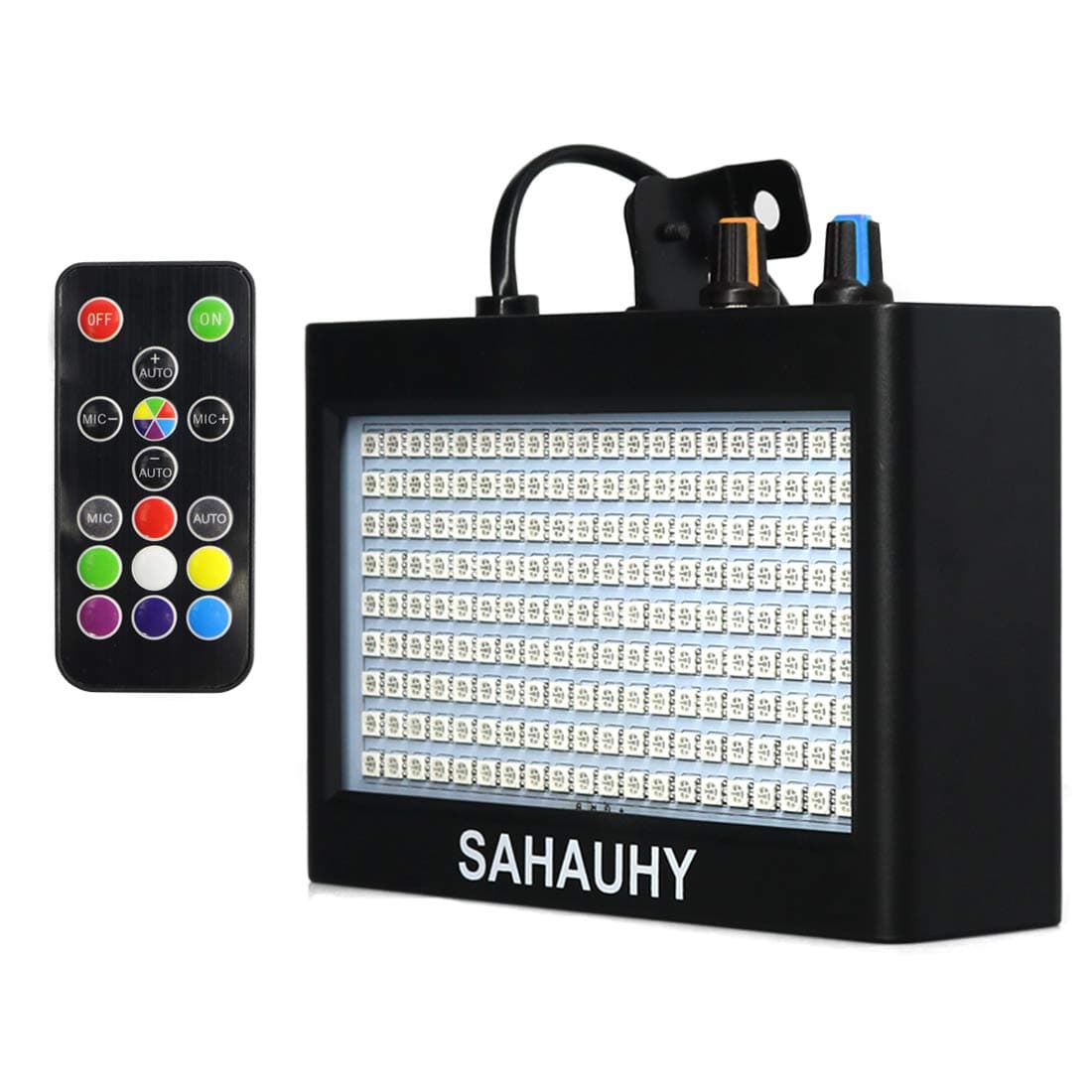 Strobe Lights,SAHAUHY 180 Super Bright Stage Lighting with Remote Control(Black)
