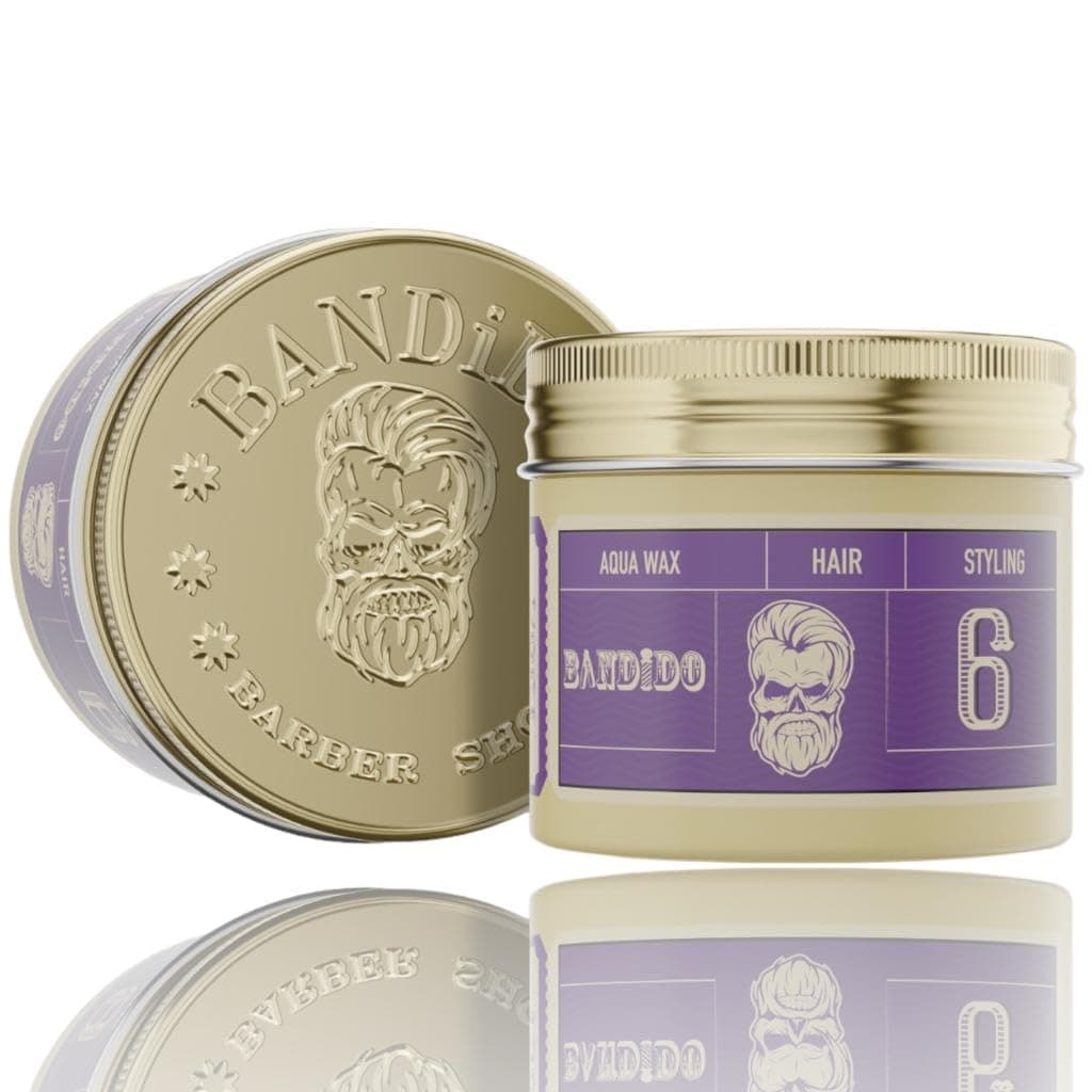 Bandido Hair Styling Aqua Wax No.6 Violetta 125 ml | Shine Look | Medium Hold | Hair Wax Men