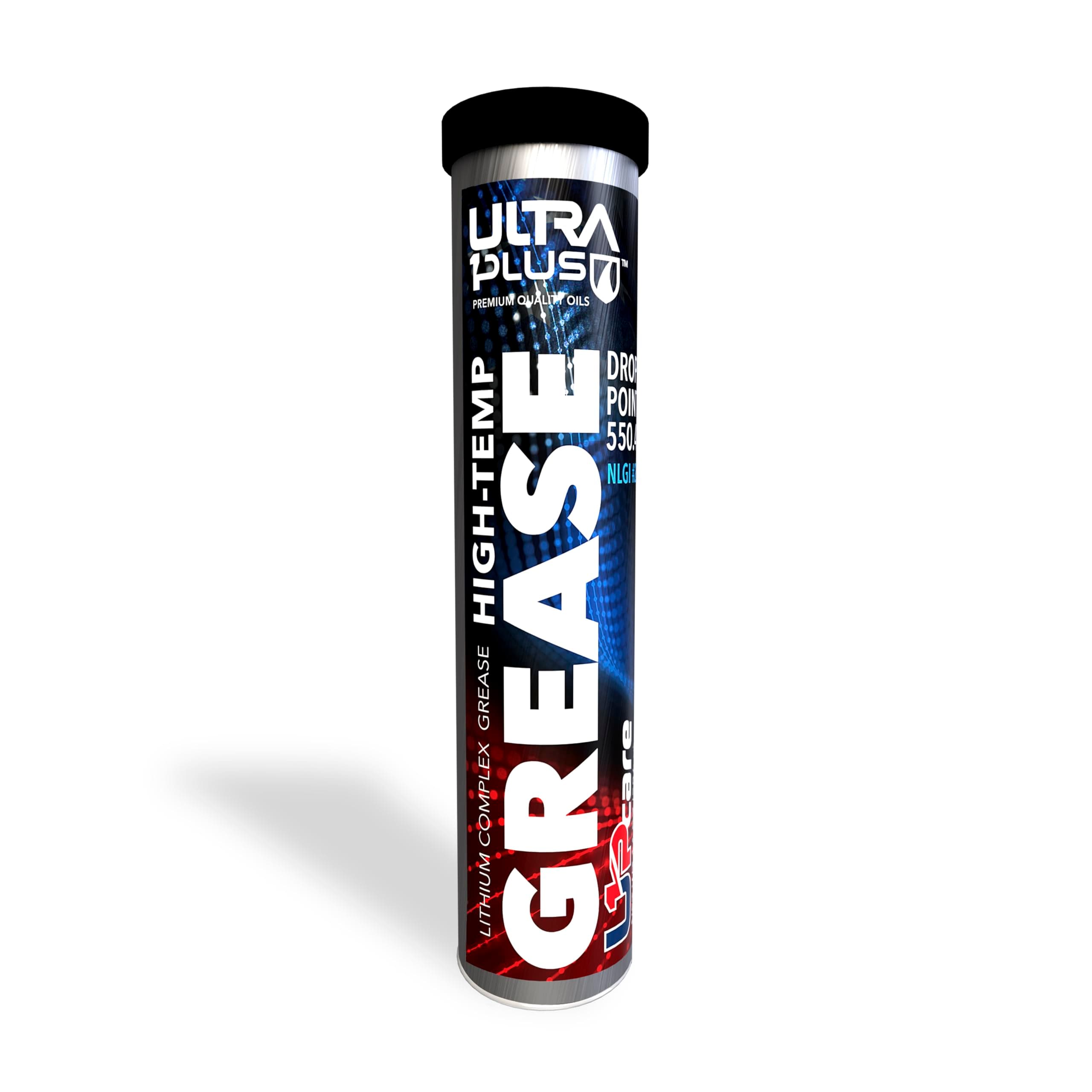 Ultra1Plus Multipurpose Lithium Complex Grease | High Temp Lubricant Lithium Tube | Red and Tacky Tube 14 oz NLGI 2 | Wheel Bearing, Axle, Tractor, Boat Trailer, Heavy Equipment and More