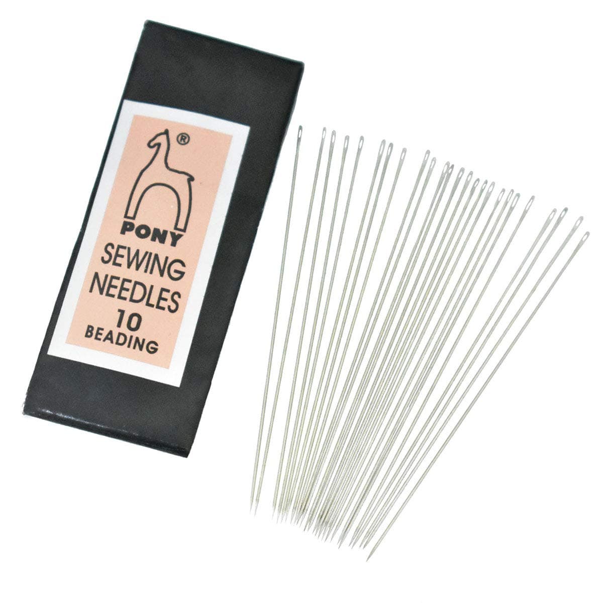 EmbroiderymaterialPony Beading Needles for Craft, Beading and Embroidery 1 Packet (25 Needles, Size10)