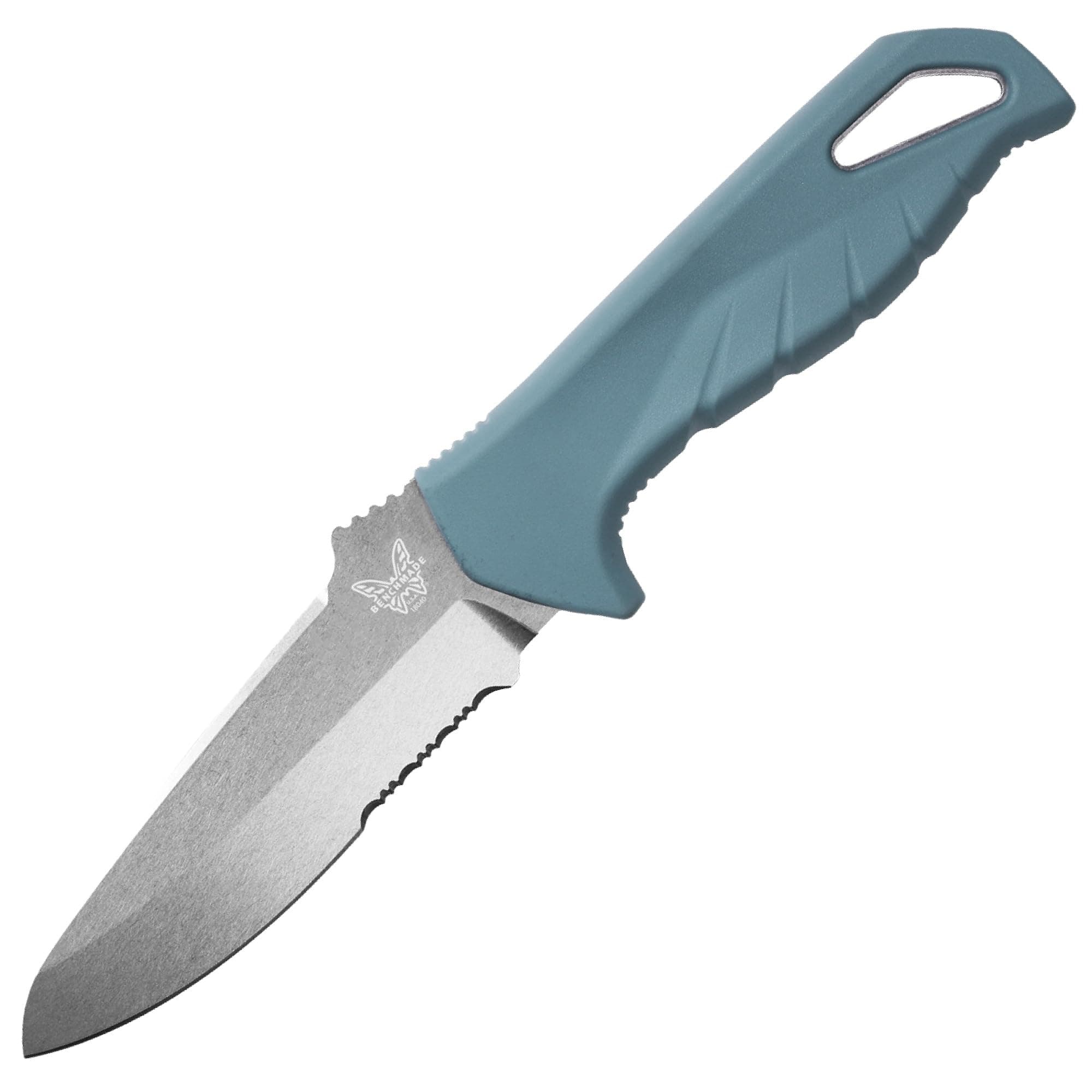 Benchmade - Undercurrent 18040S Outdoor Knife with Depth Blue Santoprene Handle (18040S)
