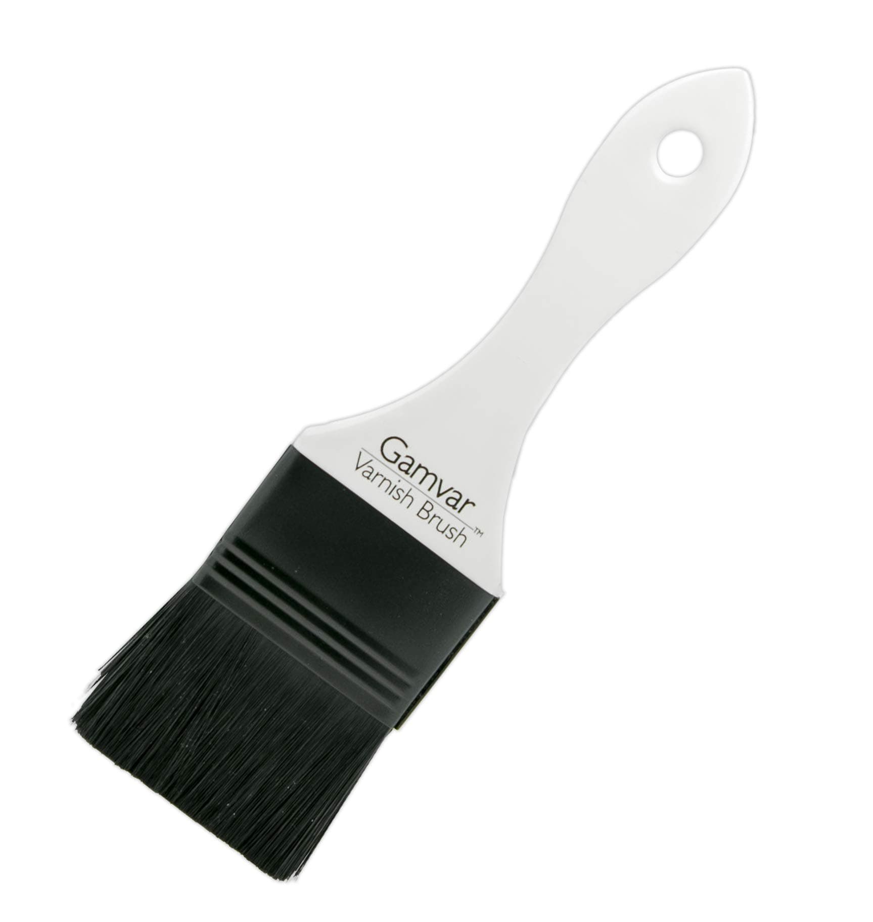 Gamvar Varnish Brush 50mm - Professional Paint Brush for Acrylic Varnish Oil Gesso Polyurethane and More! Vegan-Friendly Synthetic Bristles Ideal for Varnishing Interior and Exterior Projects