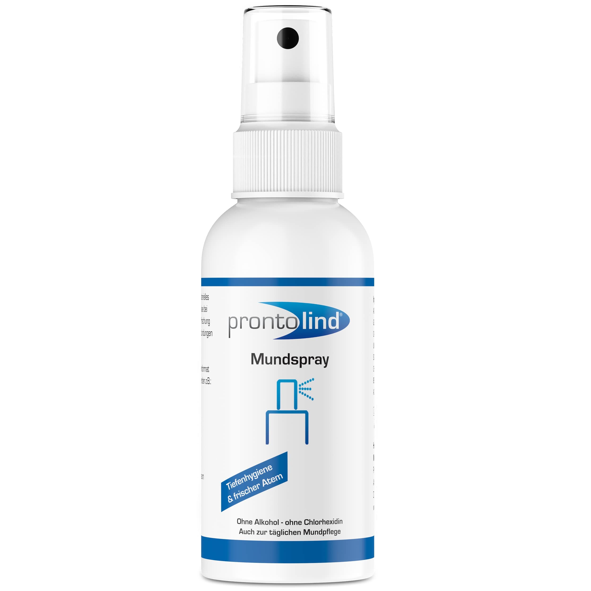 Prontolind Mouth Spray - Alcohol Free, 75ml - Promotes Wound Healing, Prevents Inflammation & Cleanses Oral Piercings, Menthol Flavor