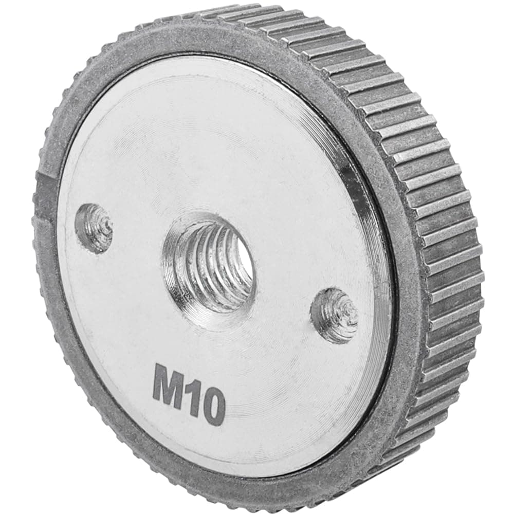 M10 Thread Quick Release Flange Nut, Angle Grinder Self-Locking Pressure Plate Clamping Power Chuck Tools Attachment